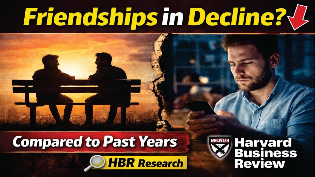 Human Friendships Are Declining Compared to the Past | Harvard Business Review Research Explained