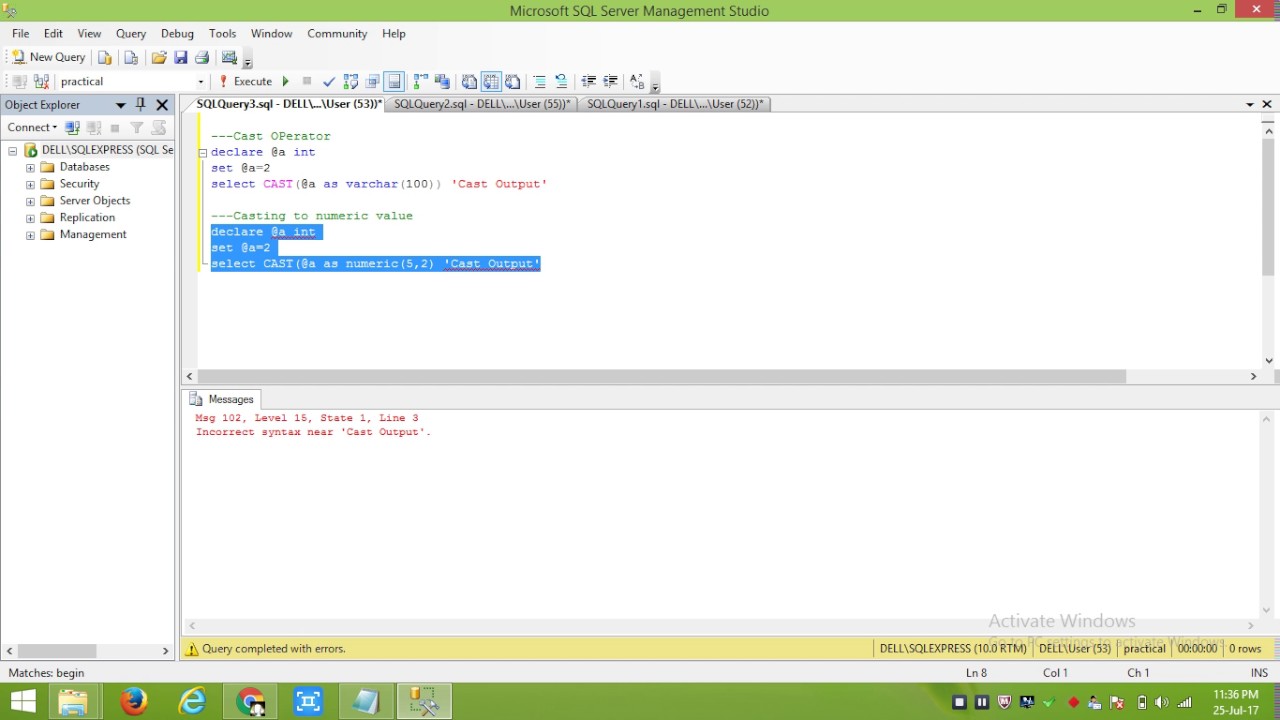 Cast and Convert Functions in SQL Server || sql server cast vs convert