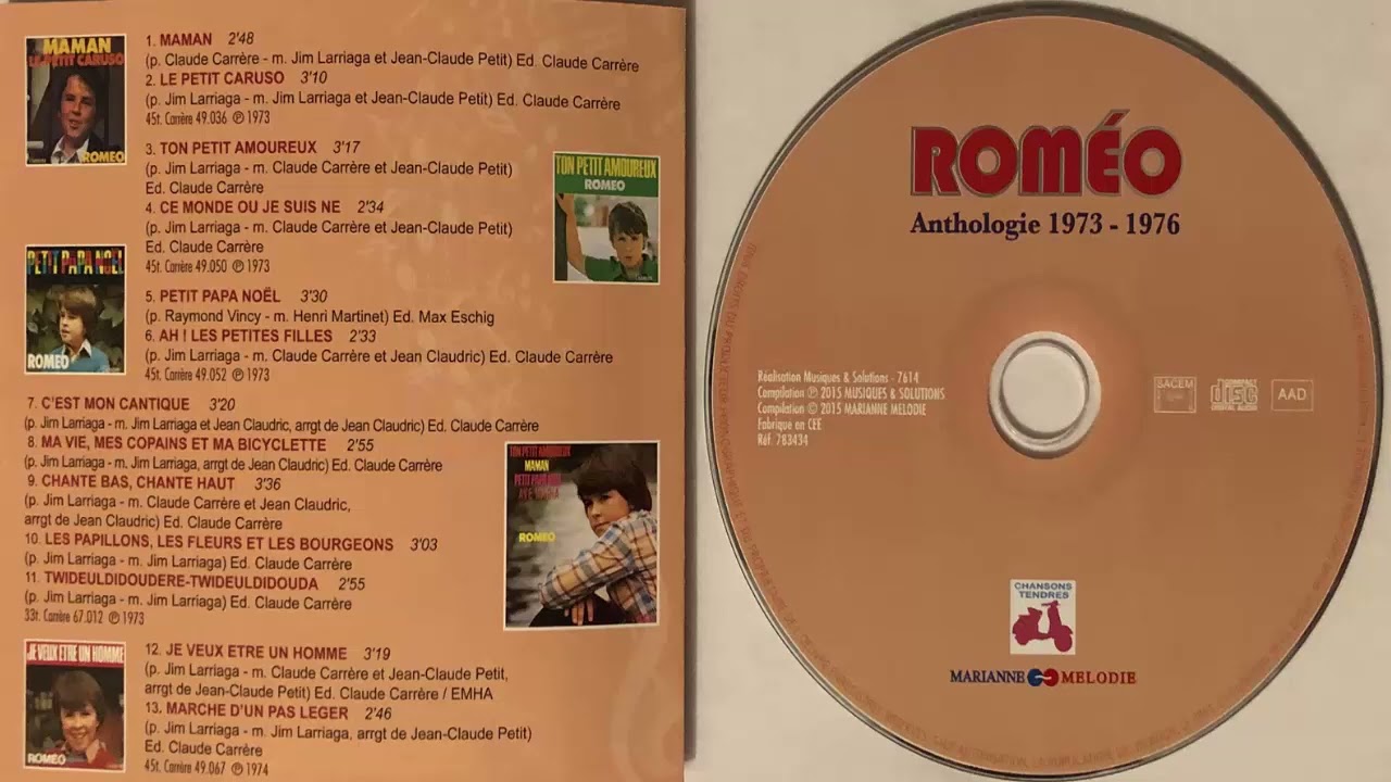 Roméo Petit papa noël, Roméo Ah! Les petites filles, Roméo Je veux être un homme (CD Album)