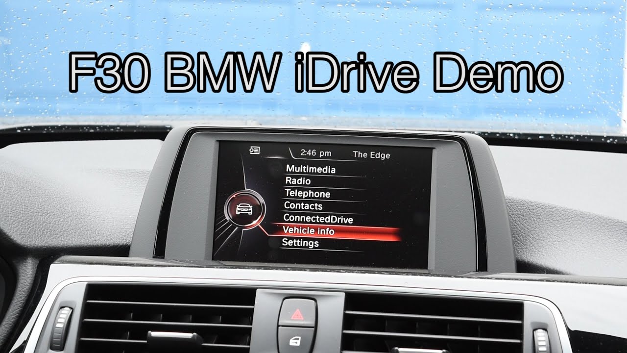 Демонстрация системы iDrive для BMW F30
