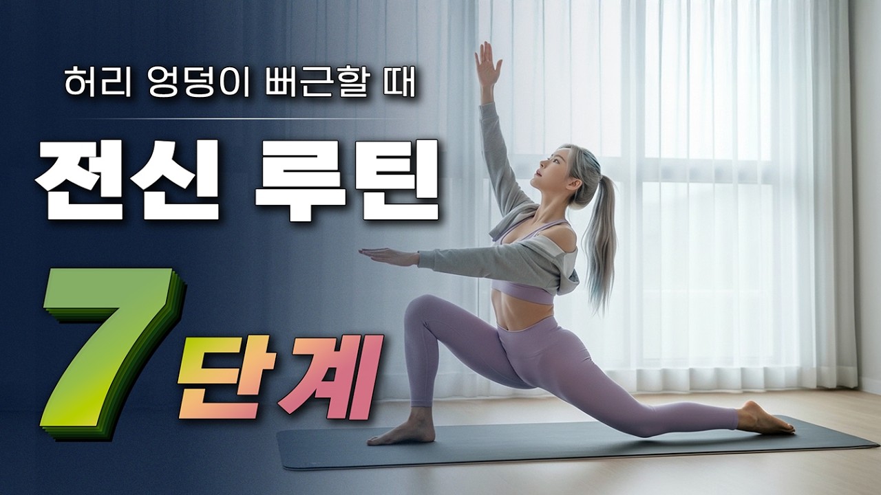 허리 뻐근할 때 | 전신 루틴 7단계 #오운완