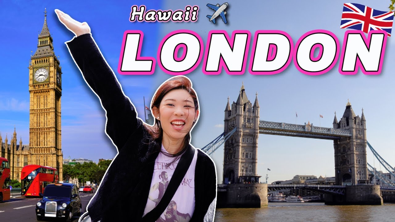 TRAVEL WITH US TO LONDON 🇬🇧 || Flying from Hawaii ✈️  to The UK for the First Time!