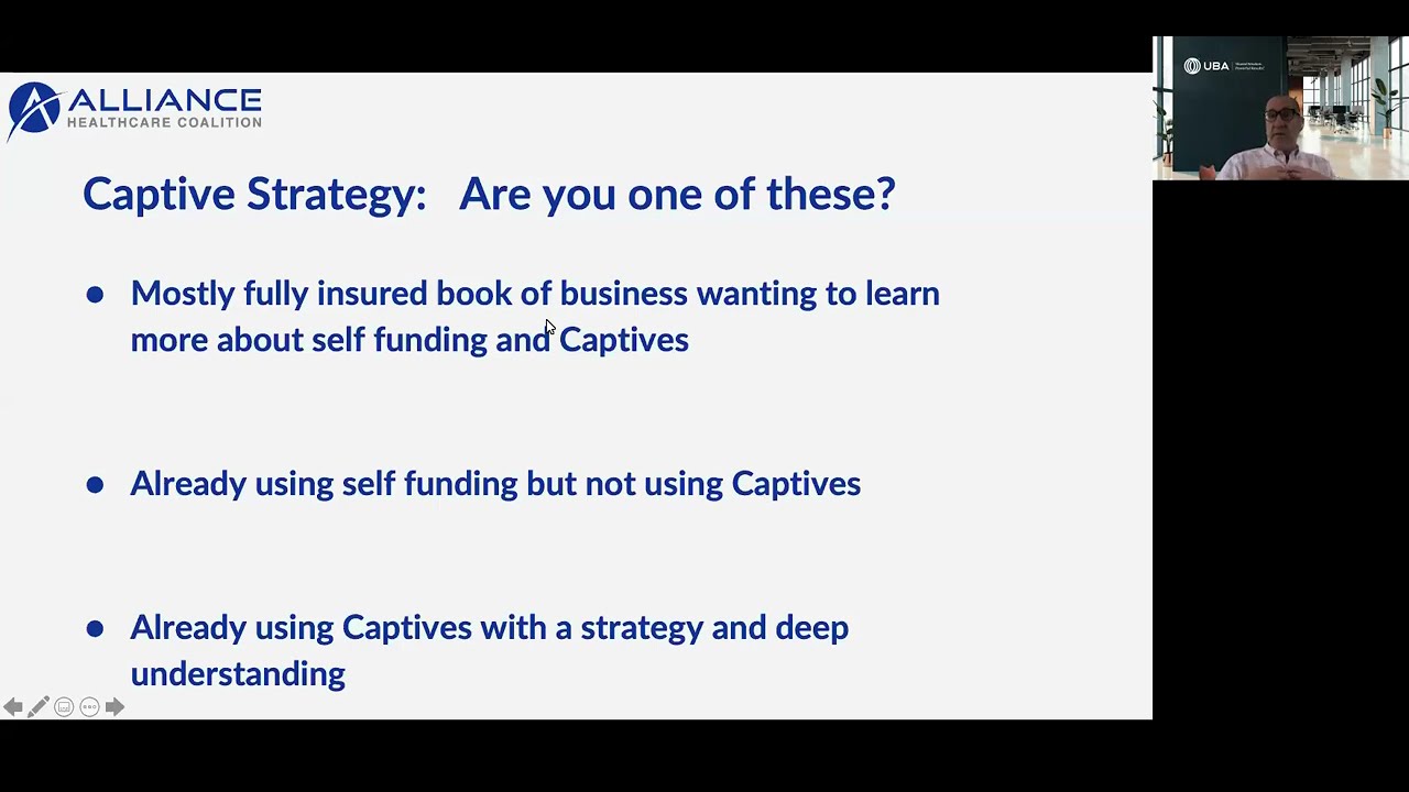 2025 UBA Employee Benefits Webinar | Ready to Explore a Captive Strategy?