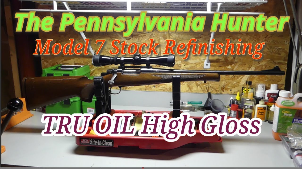 Remington Model 7 Rifle Stock Refinishing!  Tru-Oil stock refinishing kit!