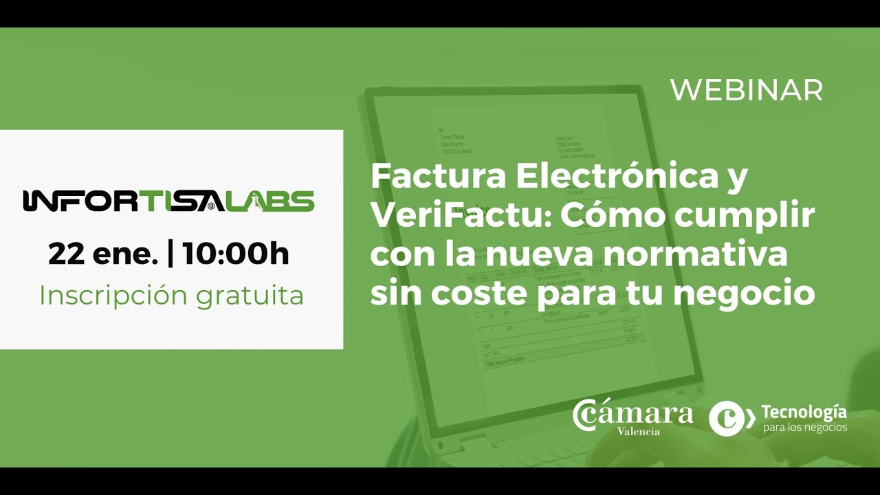 💻 WEBINAR | Factura Electrónica y VeriFactu: Cumple con la nueva normativa sin coste para tu negocio