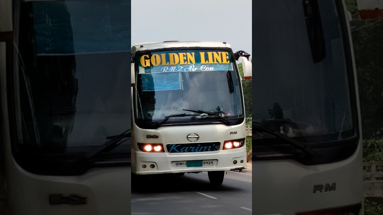 Golden Line RM2 Bus 🇧🇩 #shorts #bus #goldenline #travel #hanif