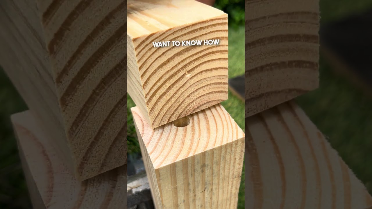 A different way to join two pieces of wood. Creative joint that#USA #WoodworkHack #CreativeJoinery