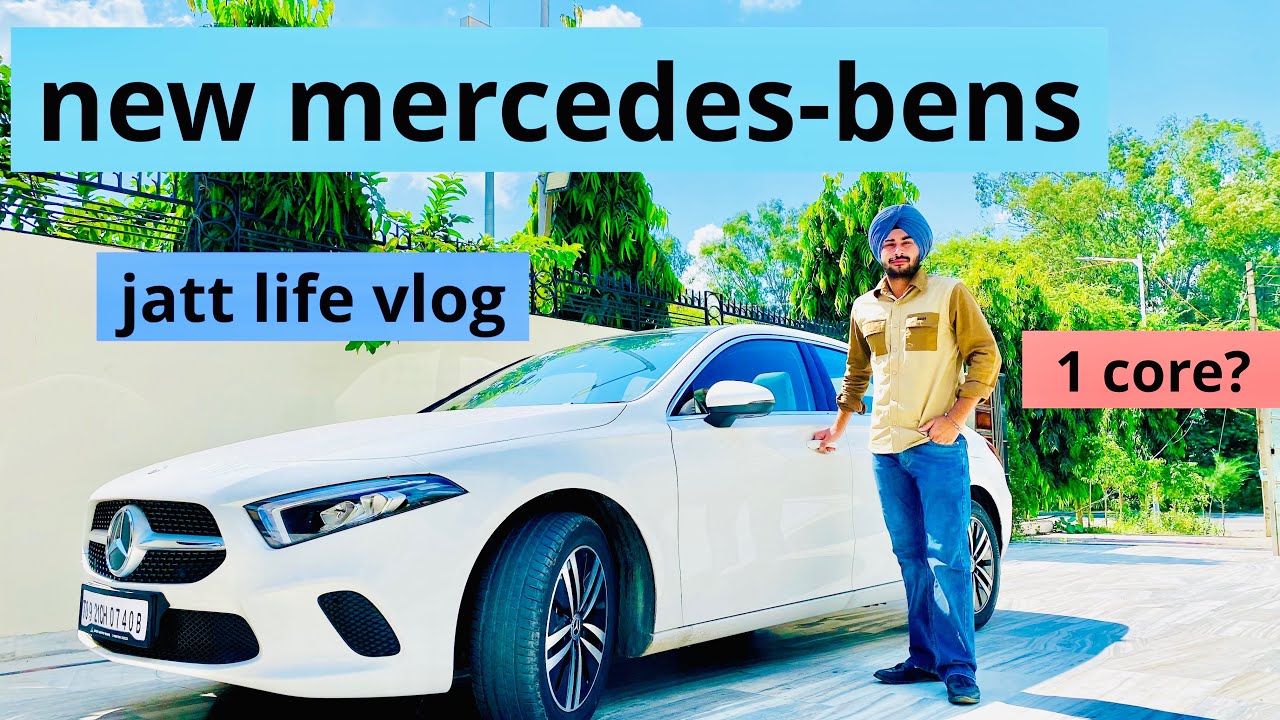 new mercedes bens/att jatt sohi/jagmeet benipal/jatt life vlog/mercedes le gye bus te/farmtrack gift