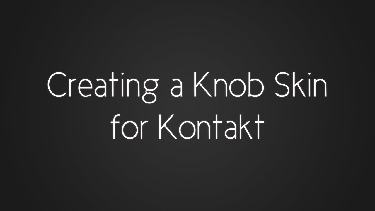 Scripting with Simon - Creating a Knob for Kontakt