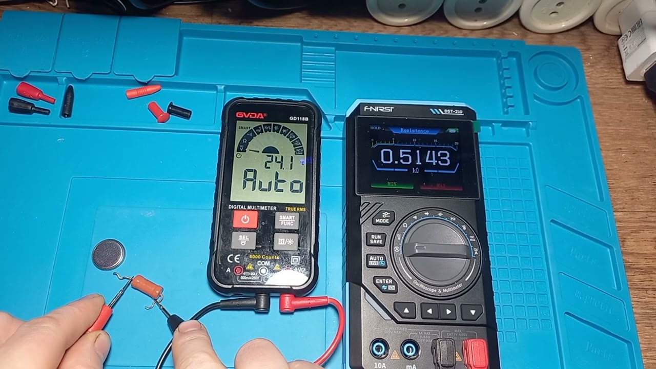 MULTIMETR 3in1 DST-210 FNIRSI (2часть)-измеряем радиодетали! (КИНОЖУРНАЛ ПАЯЛЬНИК №301)
