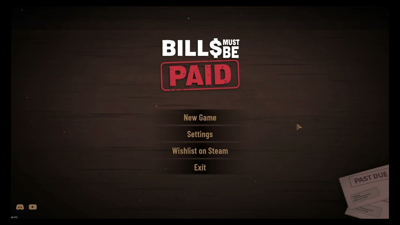 Bills Must be Paid Demo