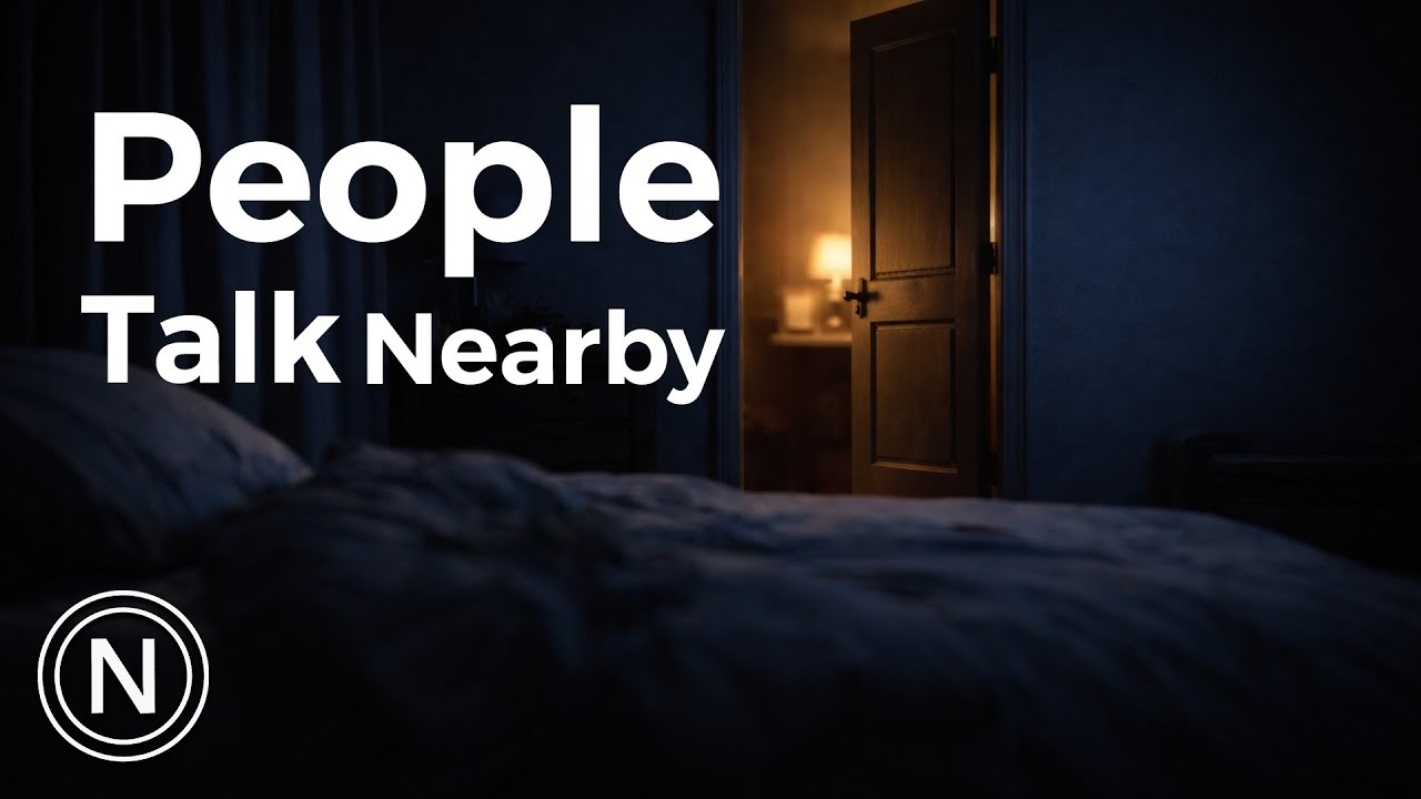 You Fell Asleep While People Talk Nearby | Distant Voices Ambience (10 Hours)