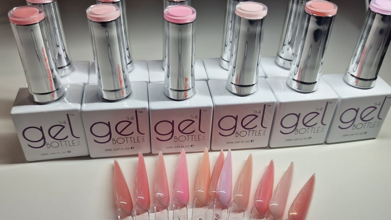 Swatching The Gel Bottle BIAB Colours