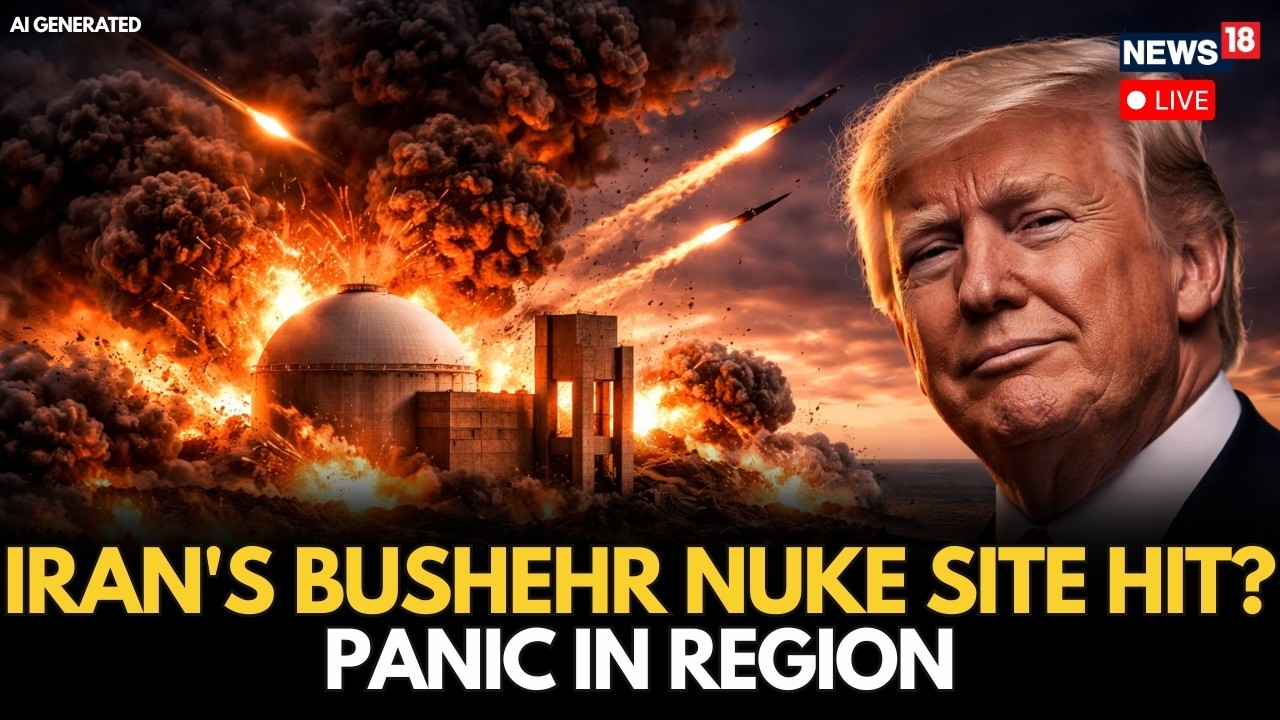 LIVE: Strikes Near Iran&rsquo;s Bushehr Nuclear Site Raise Fears of Radiation Risk Escalation | N18G