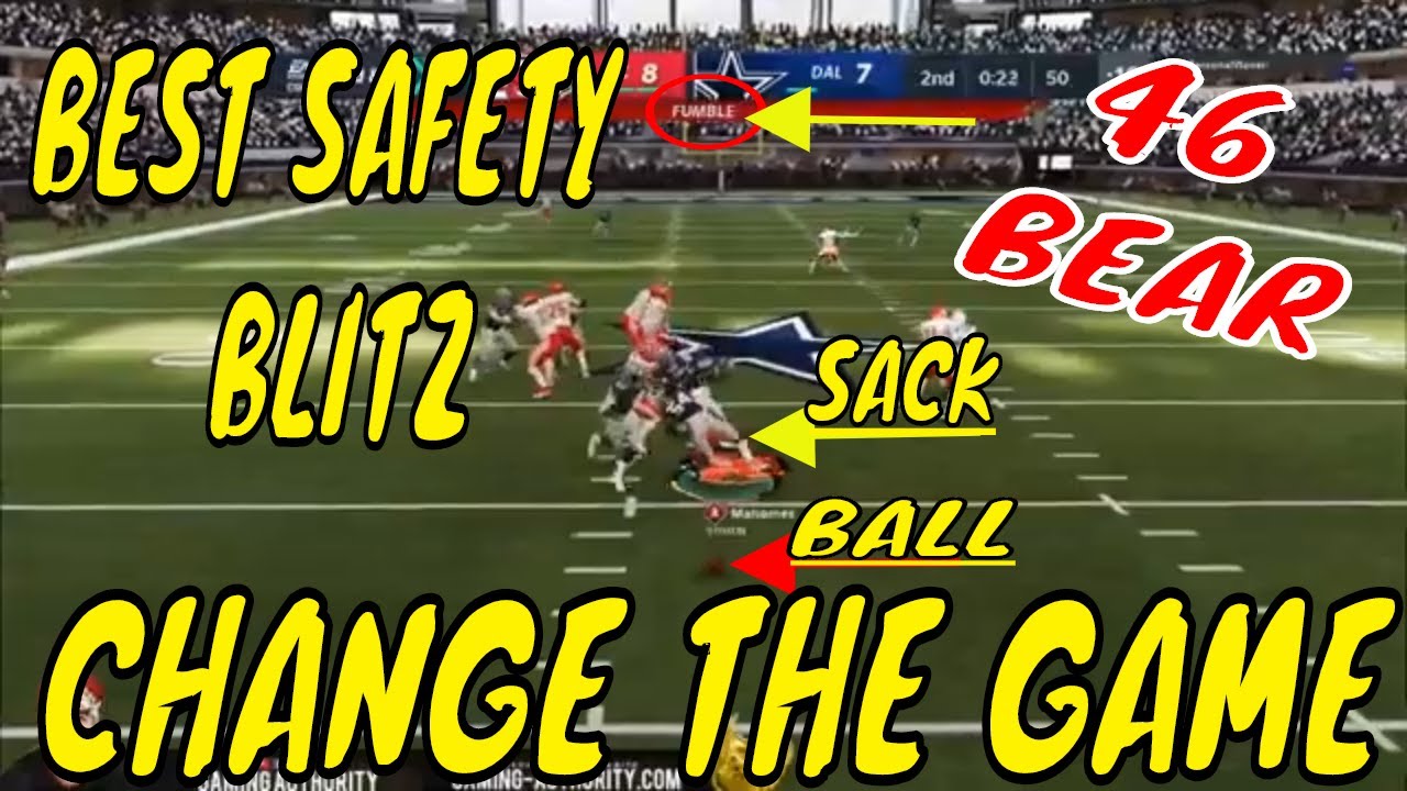 BEST Safety Blitz Madden 21 - NEW Unblockable 46 Blitz in Madden 21! This BLITZ is Unstoppable!