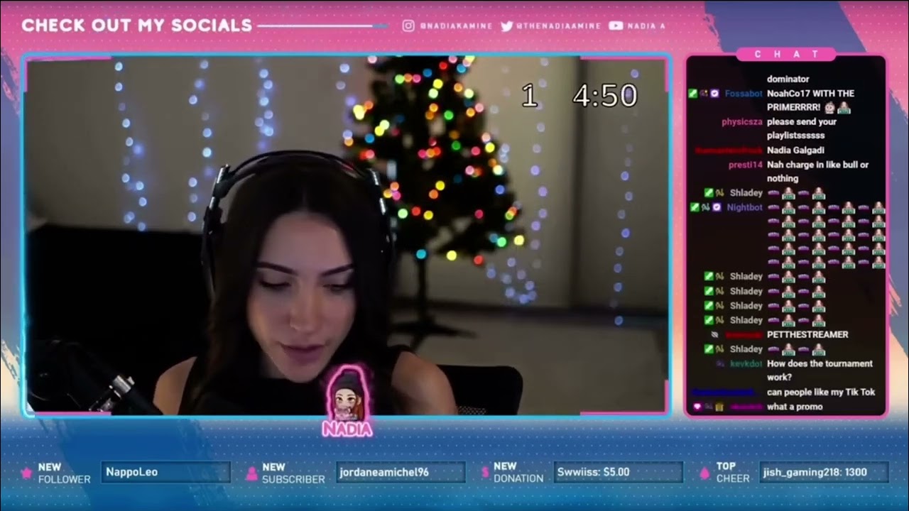 Nadia doxxing viewers.