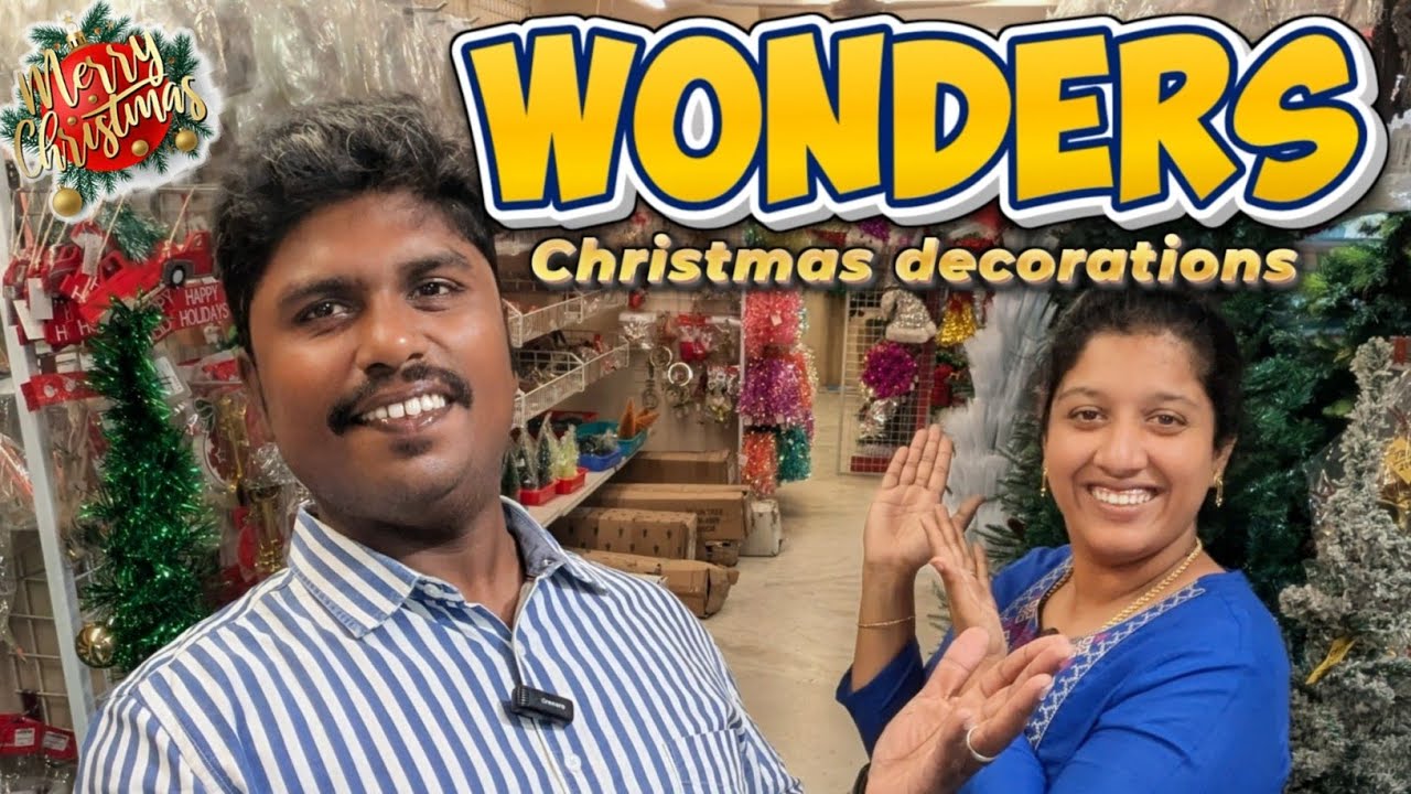Christmas decorations at one stop store WONDERS Perambur Chennai 🎄🌟🎅