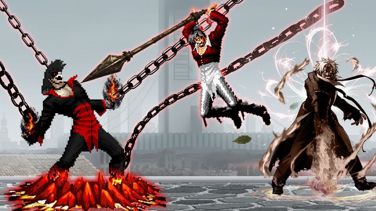 [Mugen KOF] Code.C.Yagevil Vs Dark Rugal Soul, Final Iori Orochi Lv 3 Team