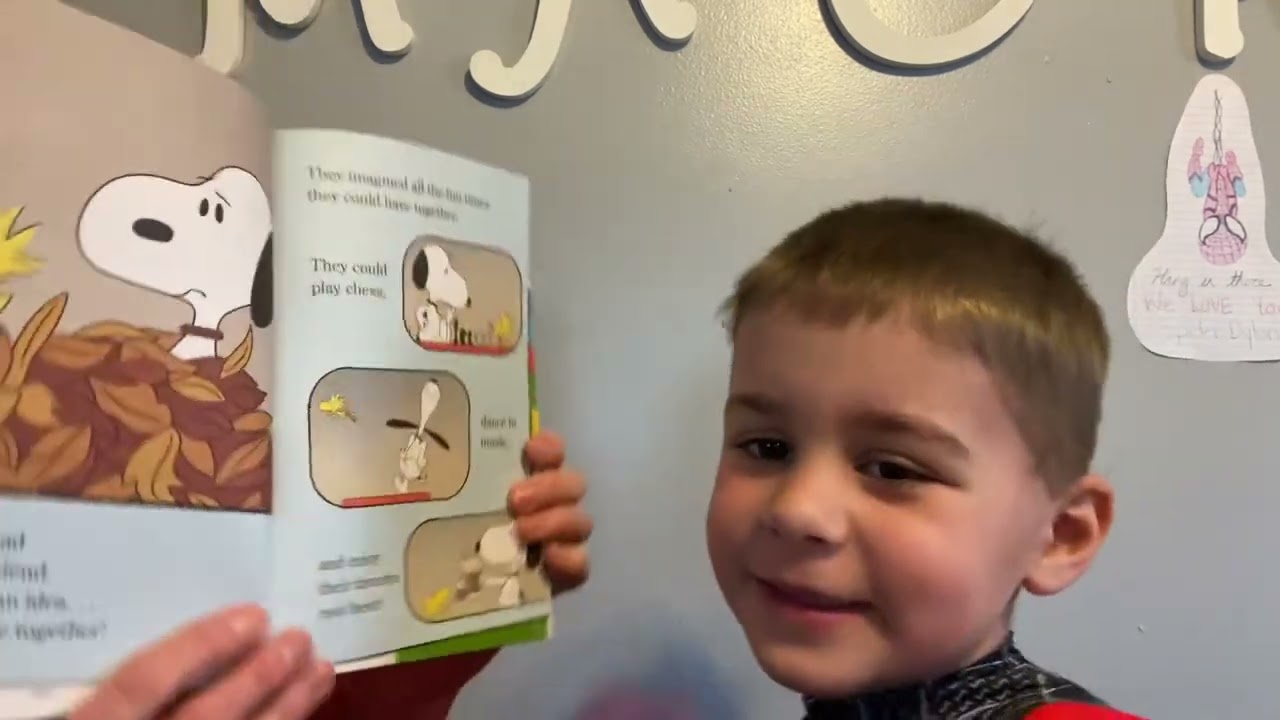 The Boy (and Ms. Allison) reads &ldquo;Nest Friends&rdquo; by Alex Galatis The Snoopy Show