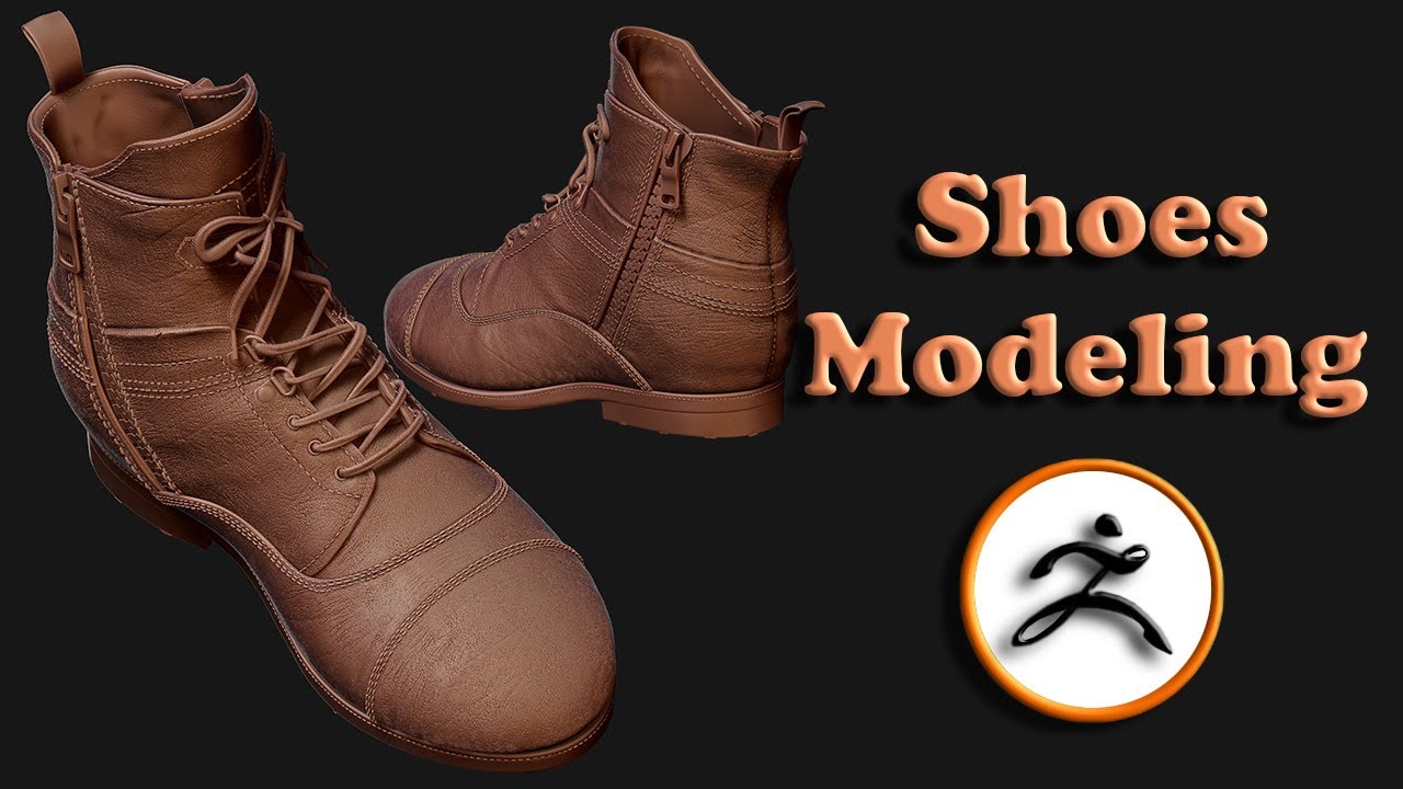 Shoes  Modeling ( Time-lapse sculpting )
