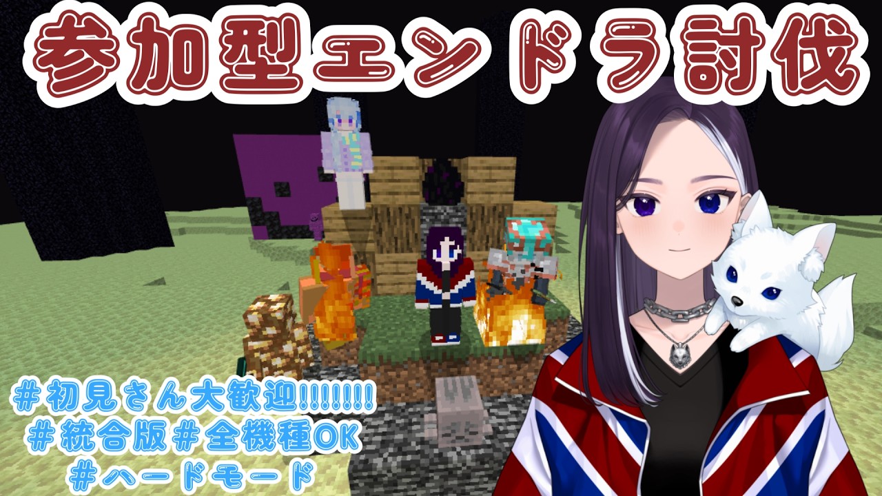 【参加型】26時間起きてるのに眠れないからとりあえずエンドラ倒しとく #初見さん大歓迎  #マイクラ 【LiccaLin/#VTuber】