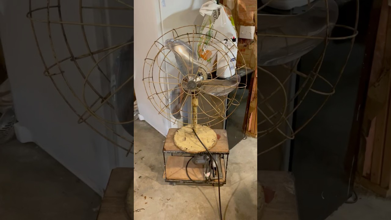 Antique Emerson Electric 1930s 24” Ivory Counter Model Fan