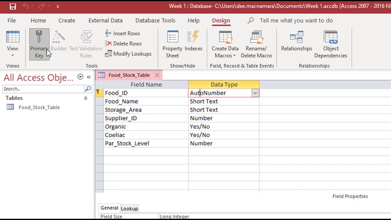 Access 365 basics