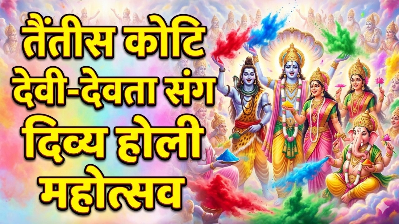 “तैंतीस कोटि देवी-देवता संग दिव्य होली महोत्सव” 🌸🔥#bhakti #holi2026 #bhajan #33kotidevidevta #viral