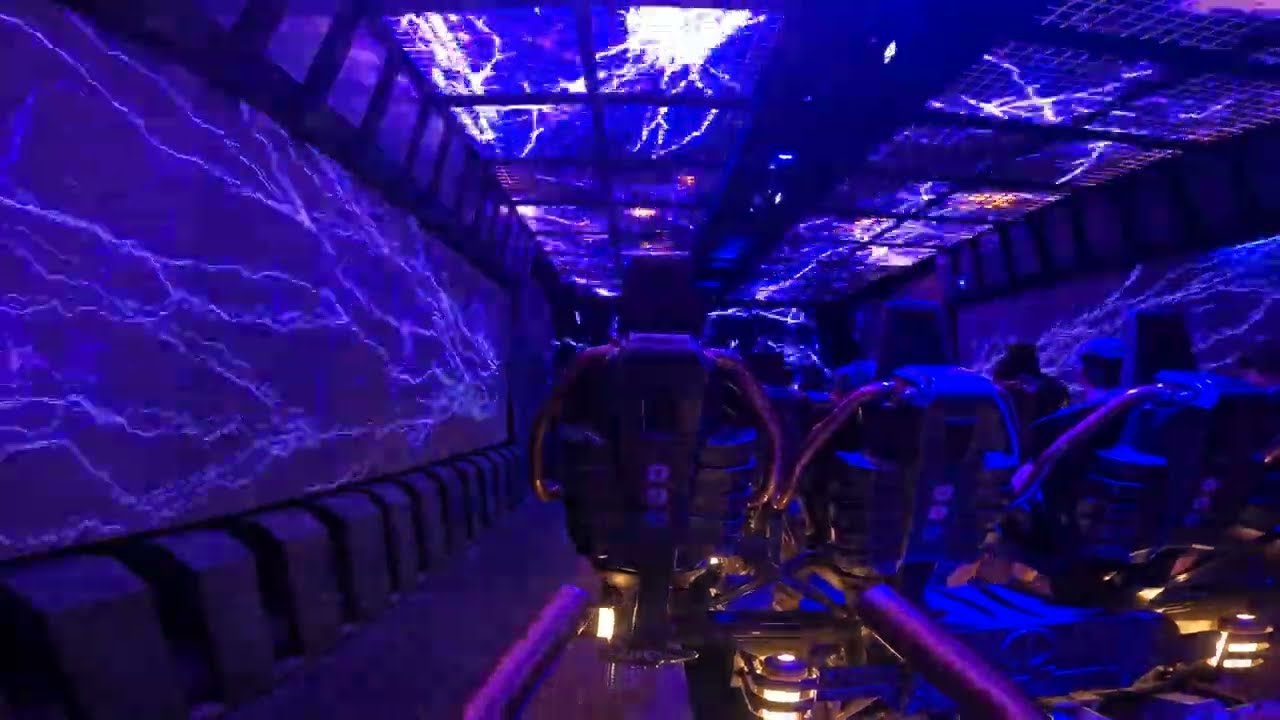 Europa Park Voltron Nevera NIGHT RIDE! Back Row Left Side July 2024 Summernight