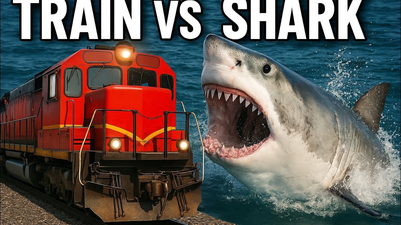 Train vs Giant Shark – BeamNG Drive Ultimate Crash Test!