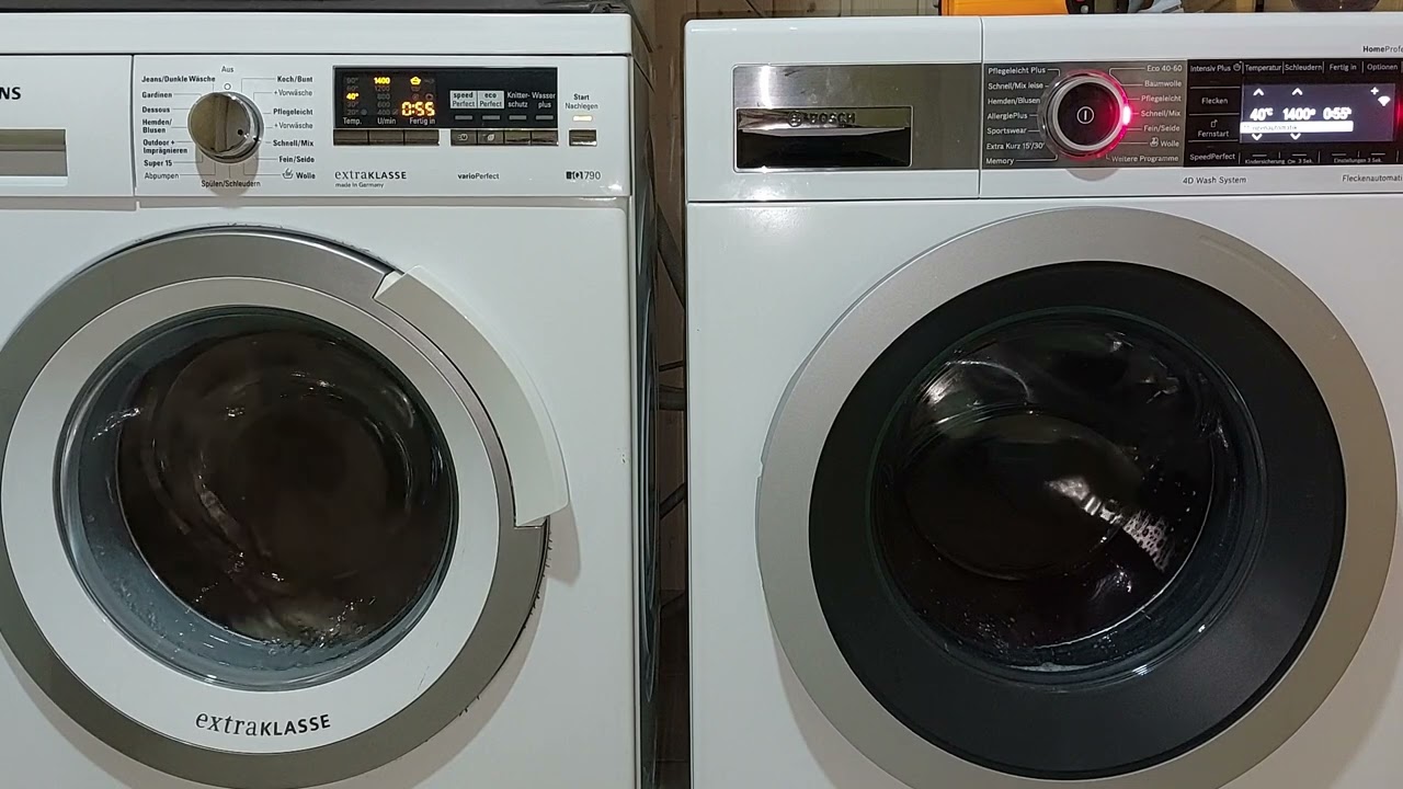 Siemens vs. Bosch Waschmaschine WASHRACE Kuscheldecke