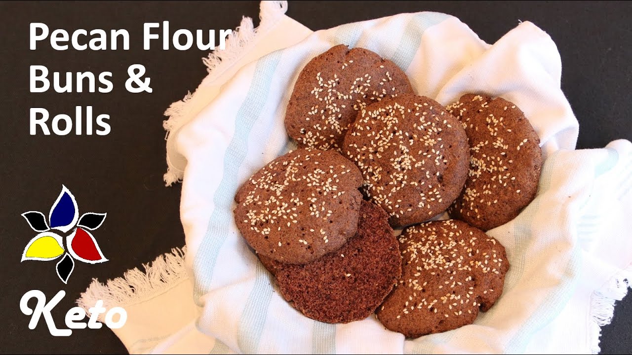 Pecan Flour Buns and Rolls – easy keto buns, sugar free, gluten free bread