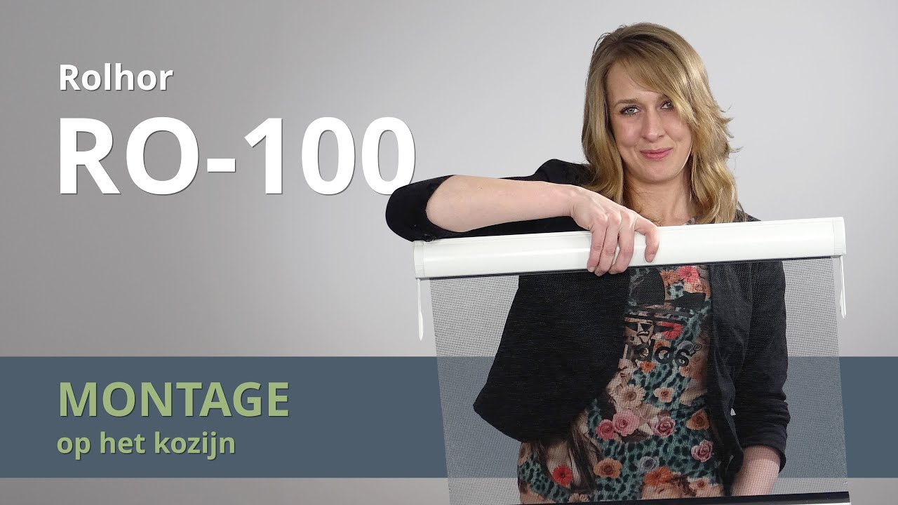 Montage rolhor op het kozijn