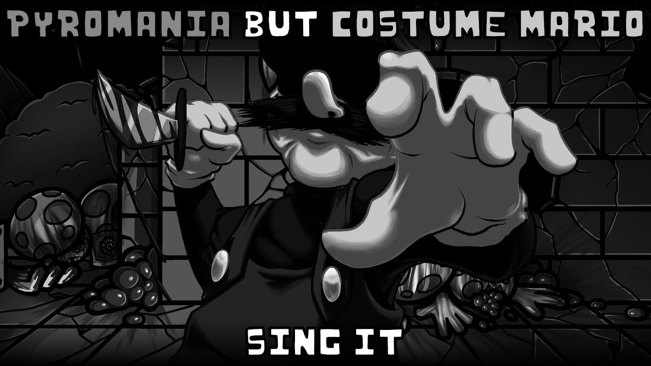 Pyromania but Costume Mario sing it | FNF: Mario FNF Port v2 cover