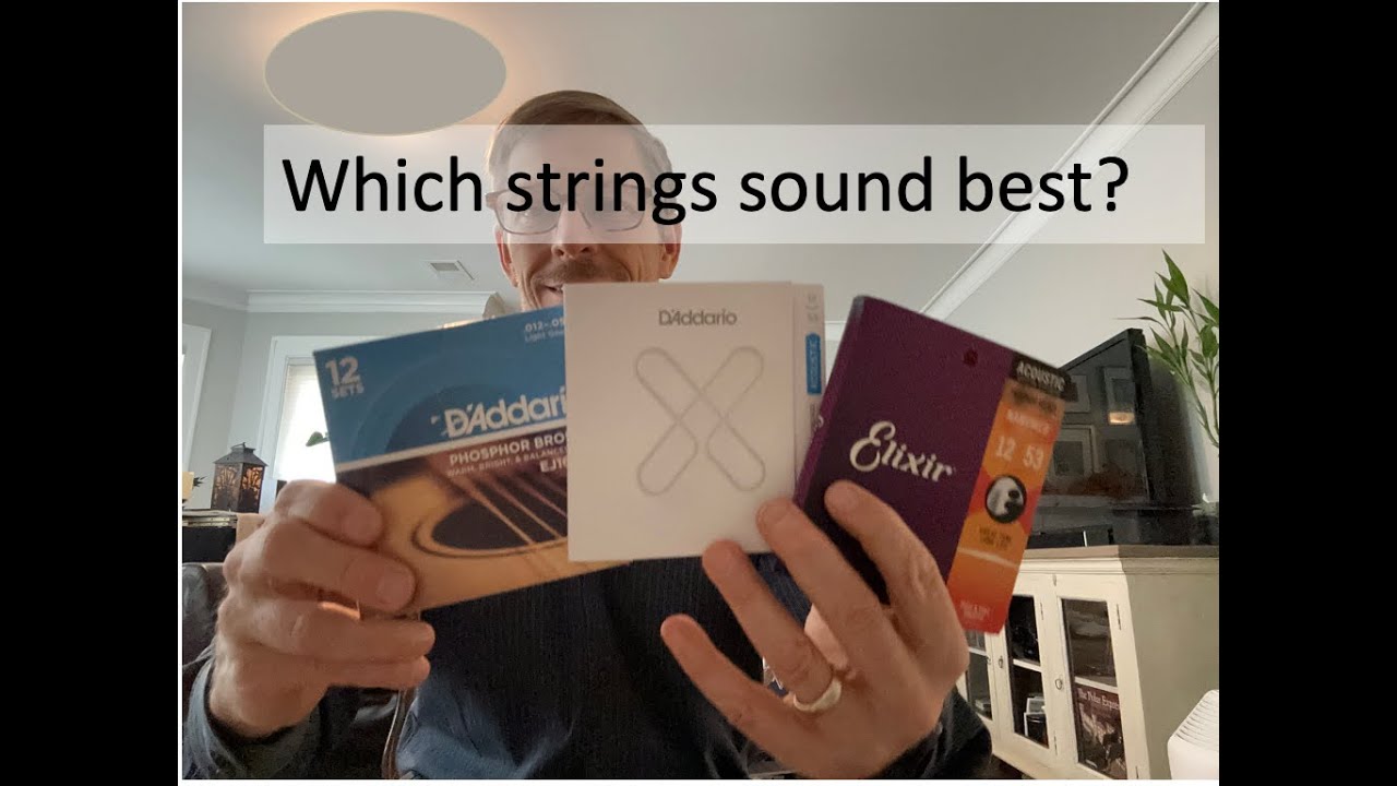 Comparing 3 different types of acoustic strings on a Taylor 814ce DLX