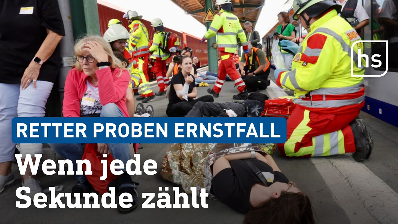 Katastrophen-Übung in Kassel: ASB testet den Ernstfall mit 900 Beteiligten | hessenschau