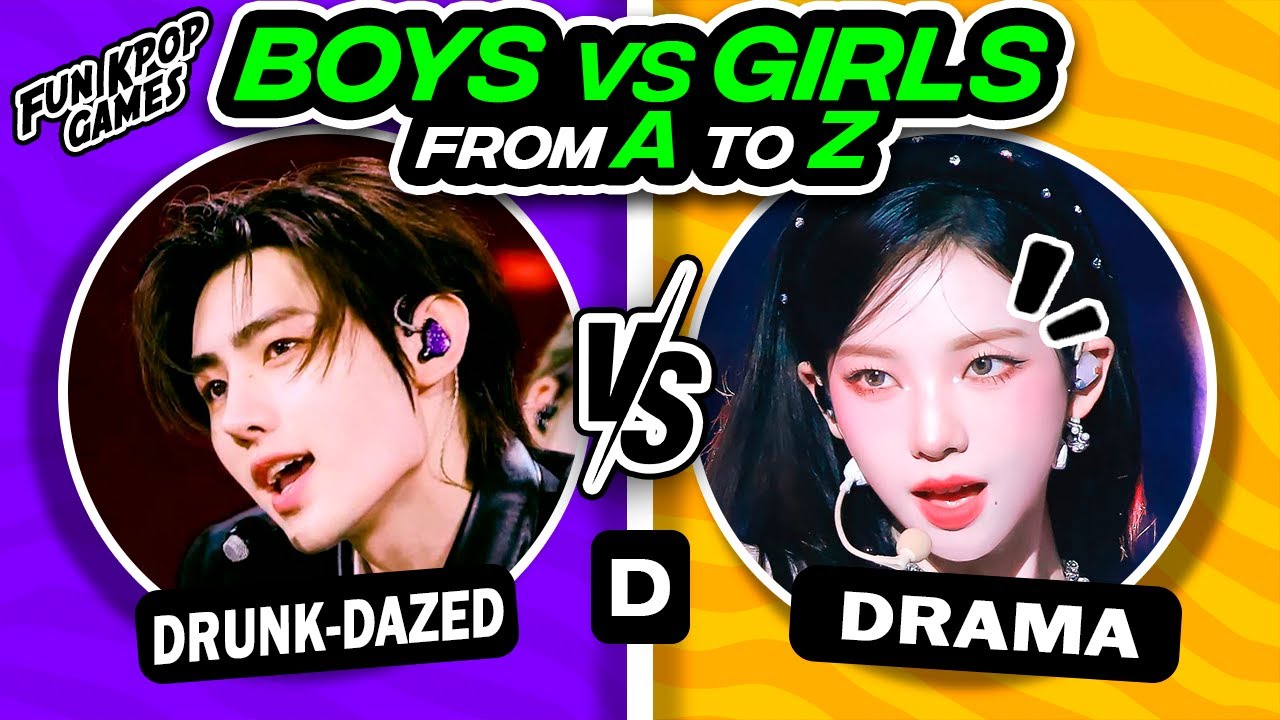 BOYS vs GIRLS: A TO Z EDITION [KPOP SONGS] - FUN KPOP GAMES 2023