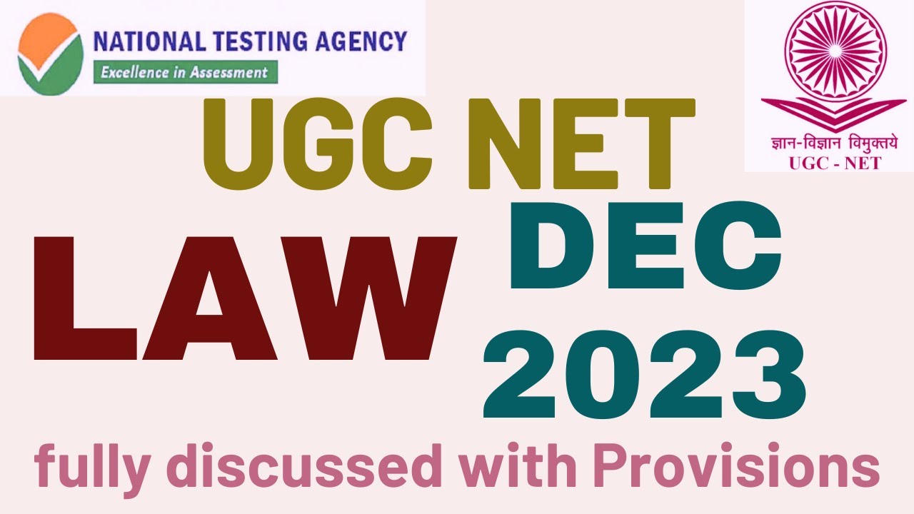 UGC NET  DEC. 2023 - LAW PAPER  - UGC NET - Fully Discussed