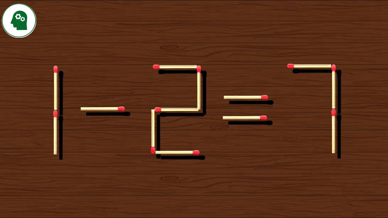 Move only 1 stick to make equation correct, Matchstick puzzle ✔