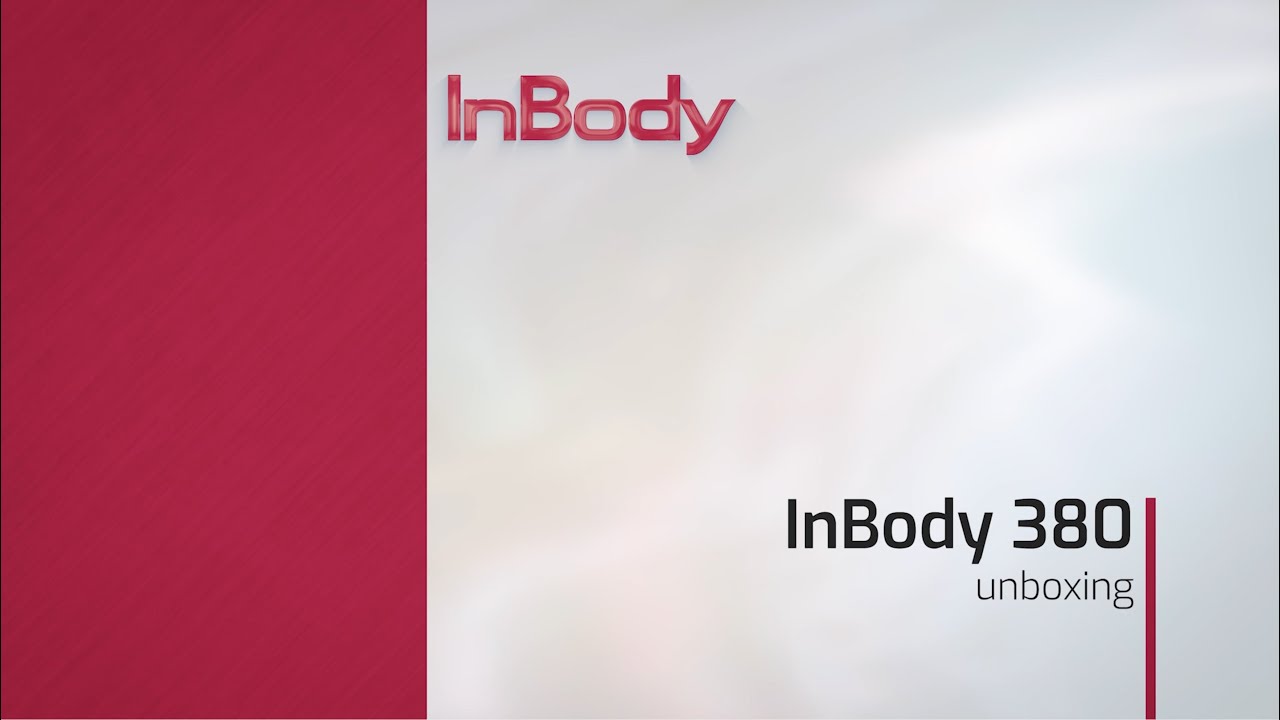 InBody 380 - Unboxing