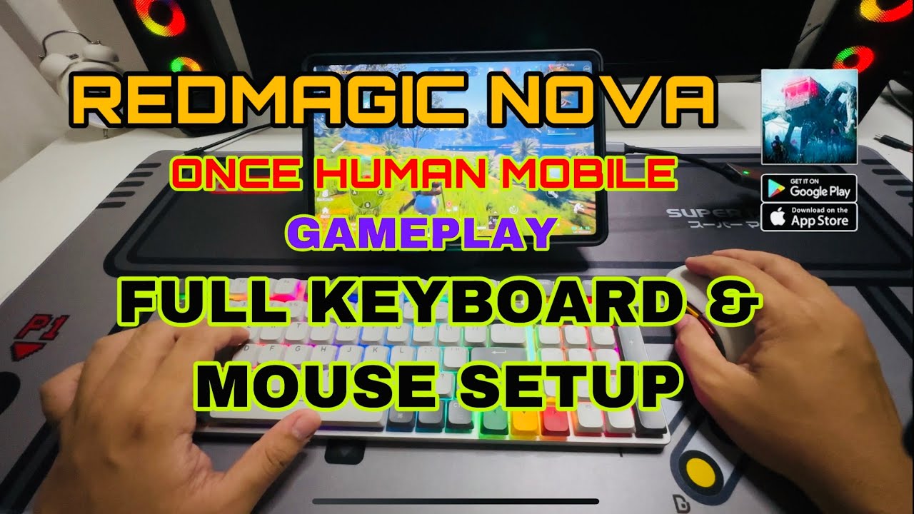 Once Human Mobile on RedMagic Nova with Keyboard, Mouse, and Monitor Setup!