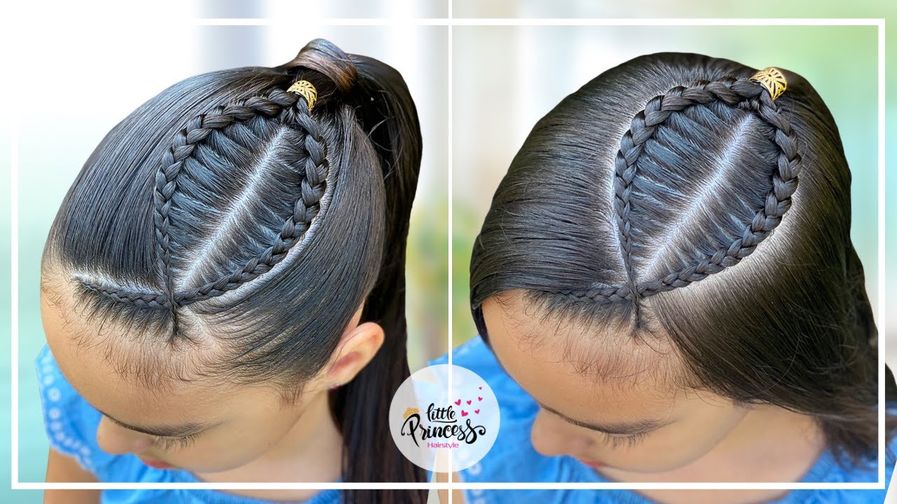 PEINADO FACIL PARA NIÑAS CON TRENZAS ✨🌸 | Peinados Faciles y Rapidos de Hacer