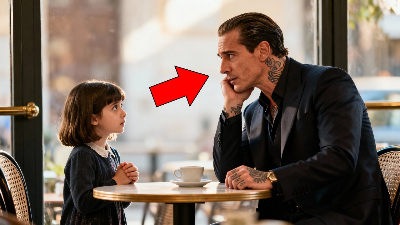 „Der Mafiaboss saß allein im Café – bis ein kleines Mädchen fragte: ‚Geht es Ihnen gut, Sir?‘“