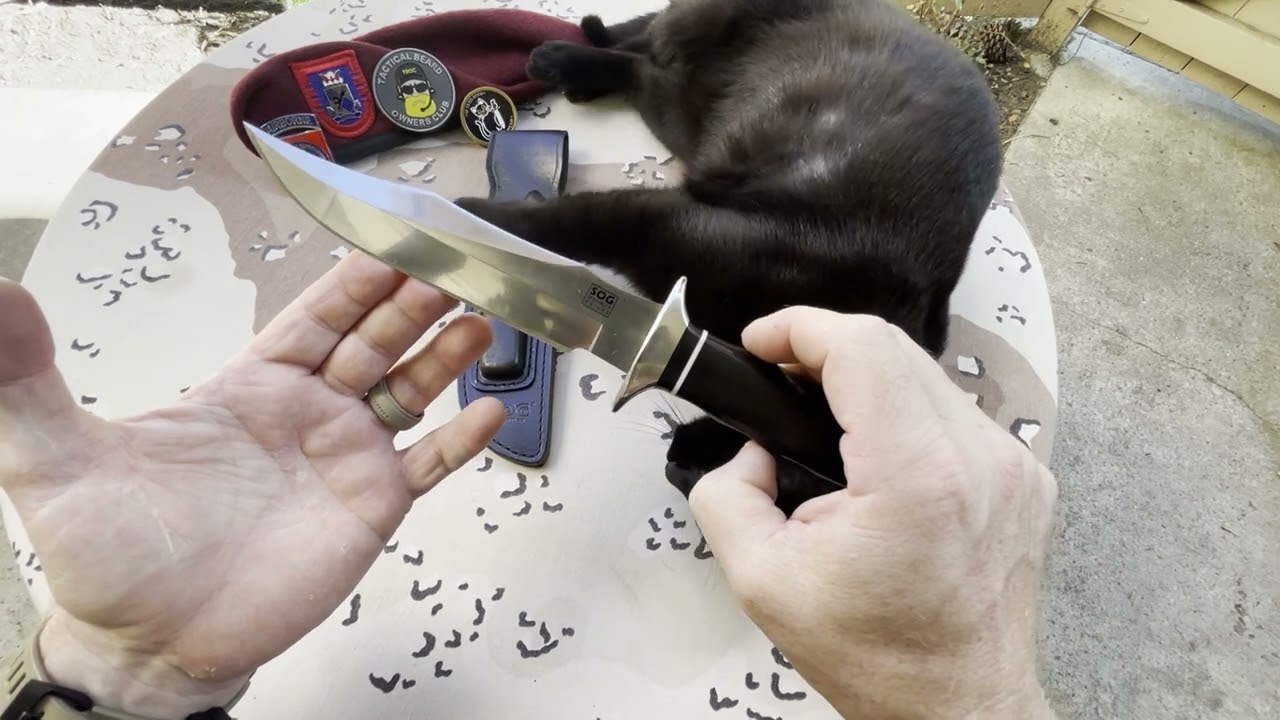 The SOG trident, a tribute to the US Navy Seals