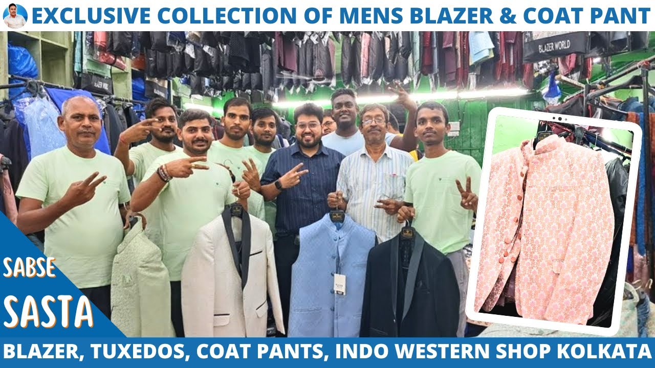 Men's Coat Pant & Blazer Wholesale Market in Kolkata | Partywear, Indo Western & Wedding Collection