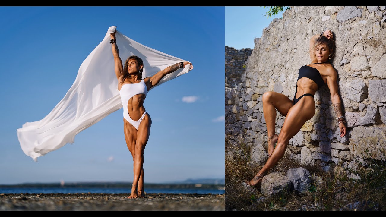 Behind the scenes outdoor fitness photoshoot feat. Manon