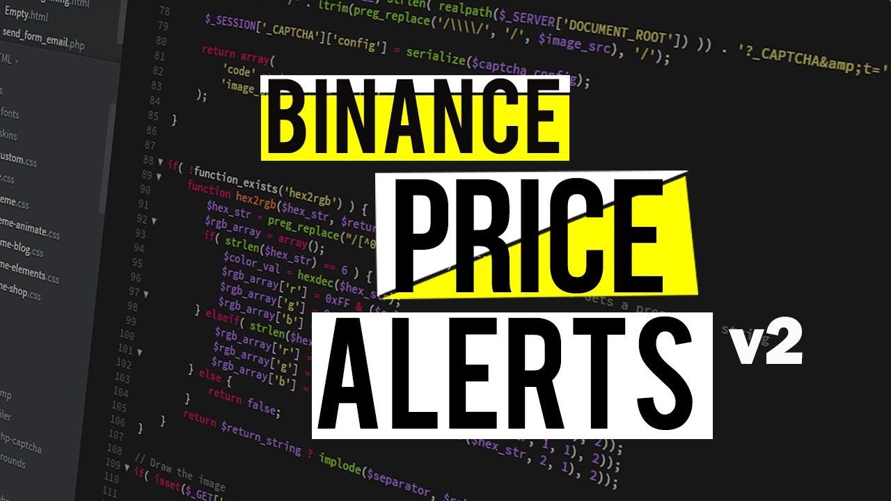 Price Alerts on Binance v2