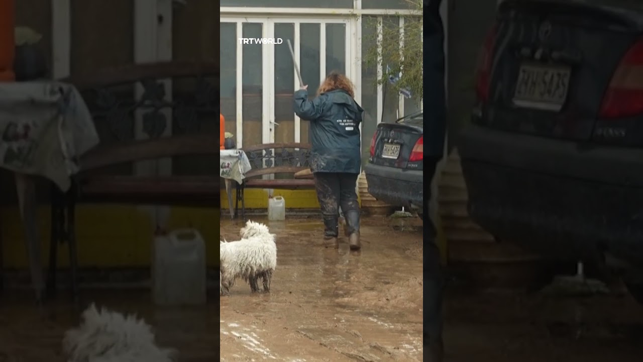 Torrential rain in Greece causes deadly flooding, sweeping away homes and cars