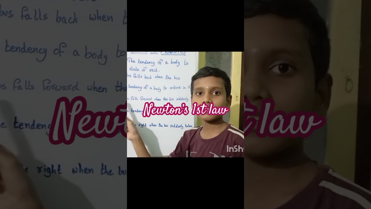 Newtons 1st law explained 