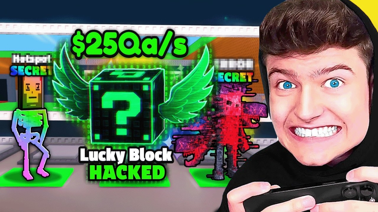 Ich HACKE mir 1,000x GLÜCK in Steal a Brainrot und das geschah..